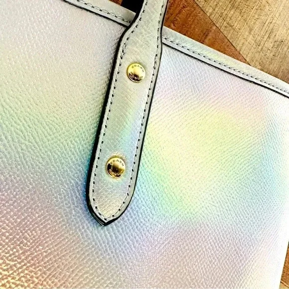 Coach Limited Edition Holographic Iridescent City Zip Tote - Picture 10 of 16